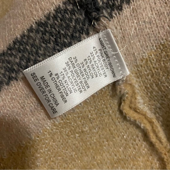 Fortune + Ivy Long Striped Cardigan with Pockets Size M NWOT - Picture 3 of 4